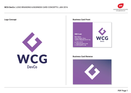 WCG Dev Co logo presentation